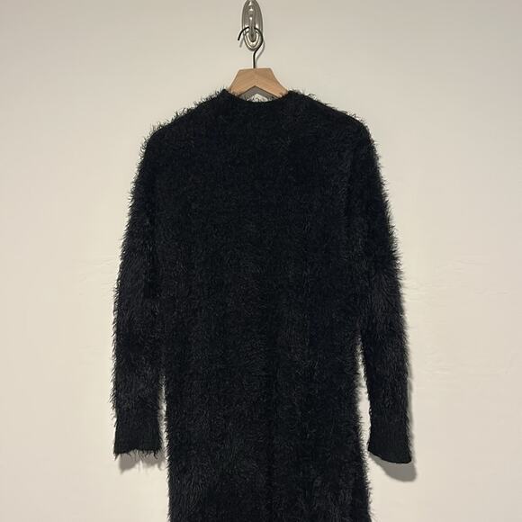 Show Me Your MuMu Bader Cardigan fuzzy black bear size S - Picture 6 of 9